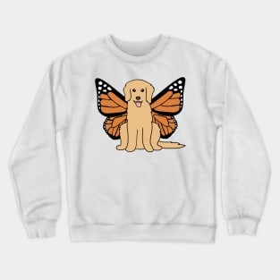 Golden Retriever Butterfly Crewneck Sweatshirt